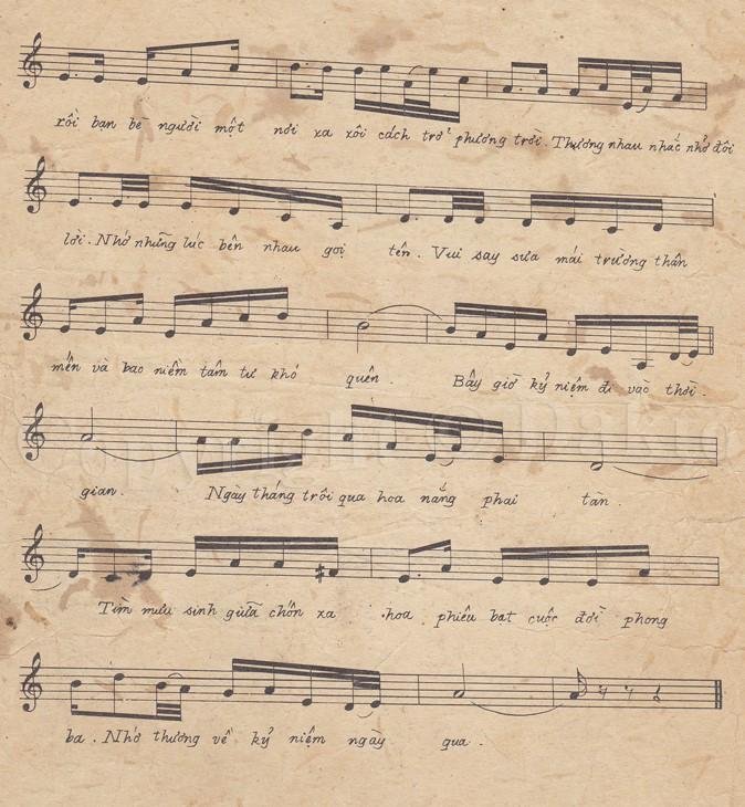 Sheet nhạc Tuổi Học Trò 2